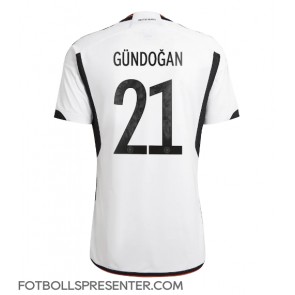 Tyskland Ilkay Gundogan #21 Hemma Matchtröja VM 2022 Kortärmad